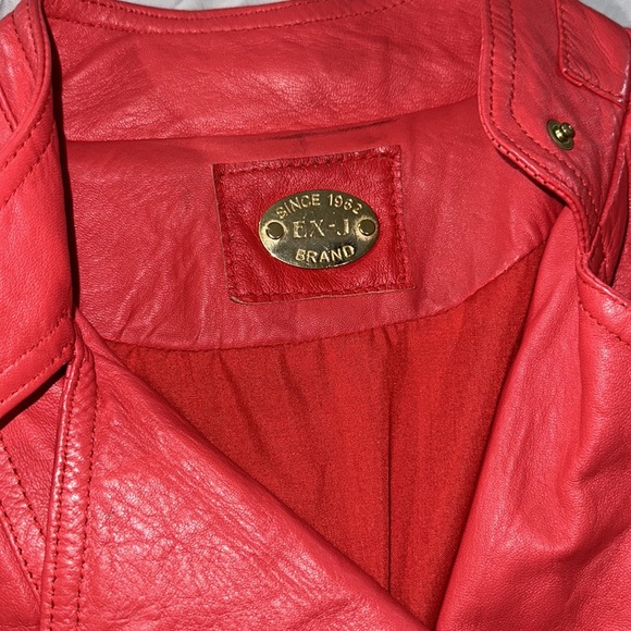 Italian LEATHER buttery soft Moto style jacket - Picture 2 of 16